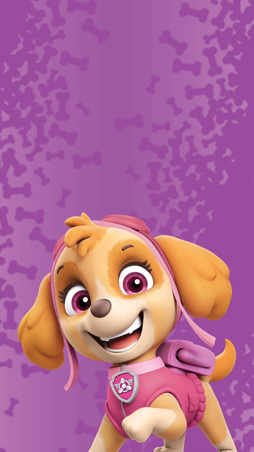 Skye Paw Patrol Pink Pupss Mobile Background