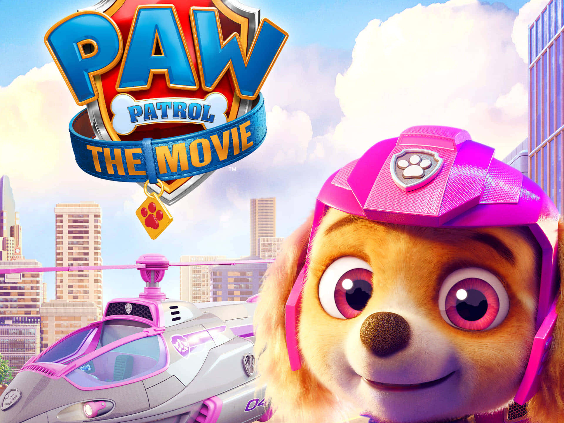 Skye Paw Patrol The Movie Official Cover Background