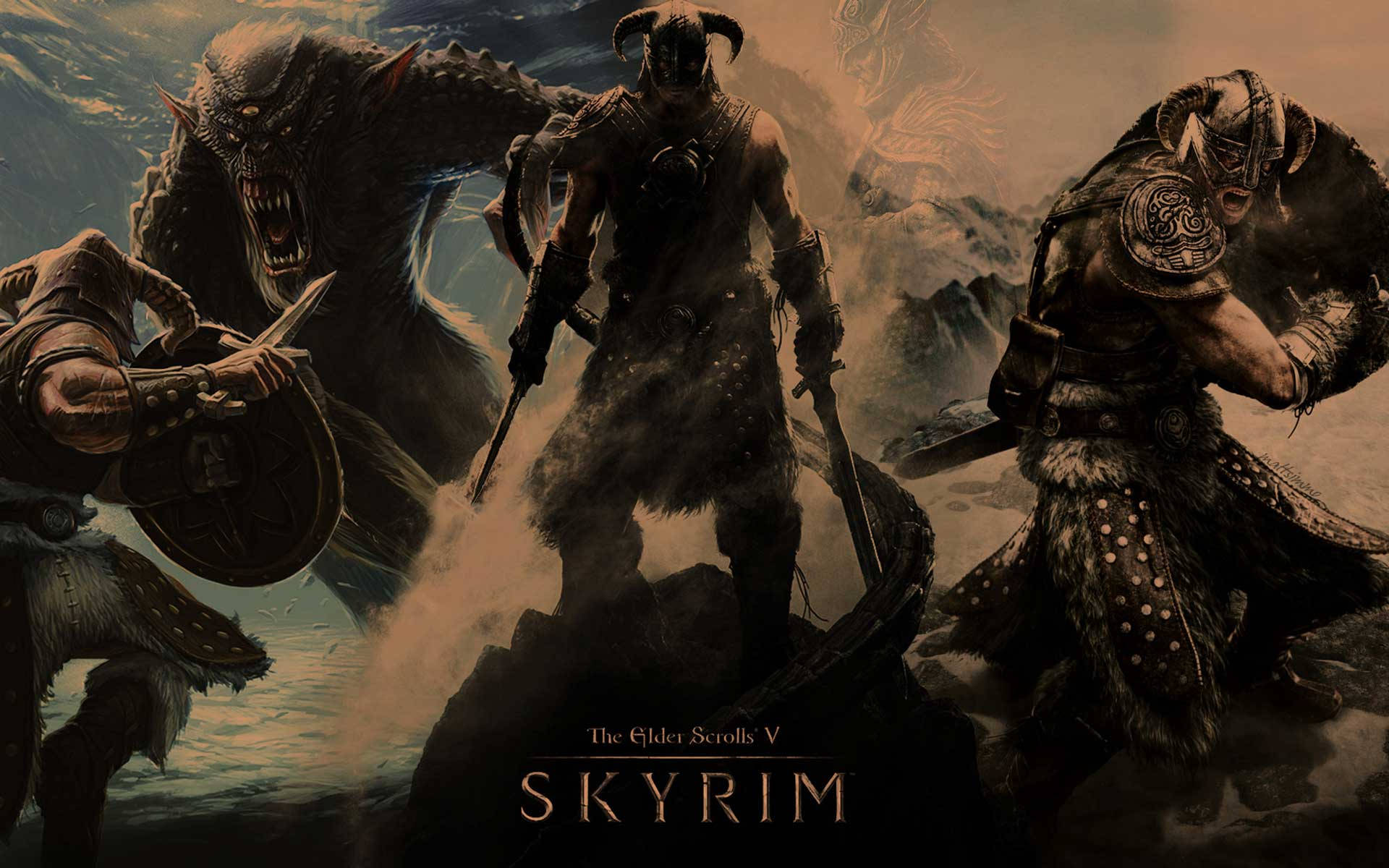 Skyrim 4k Characters Of Elder Scrolls V Background