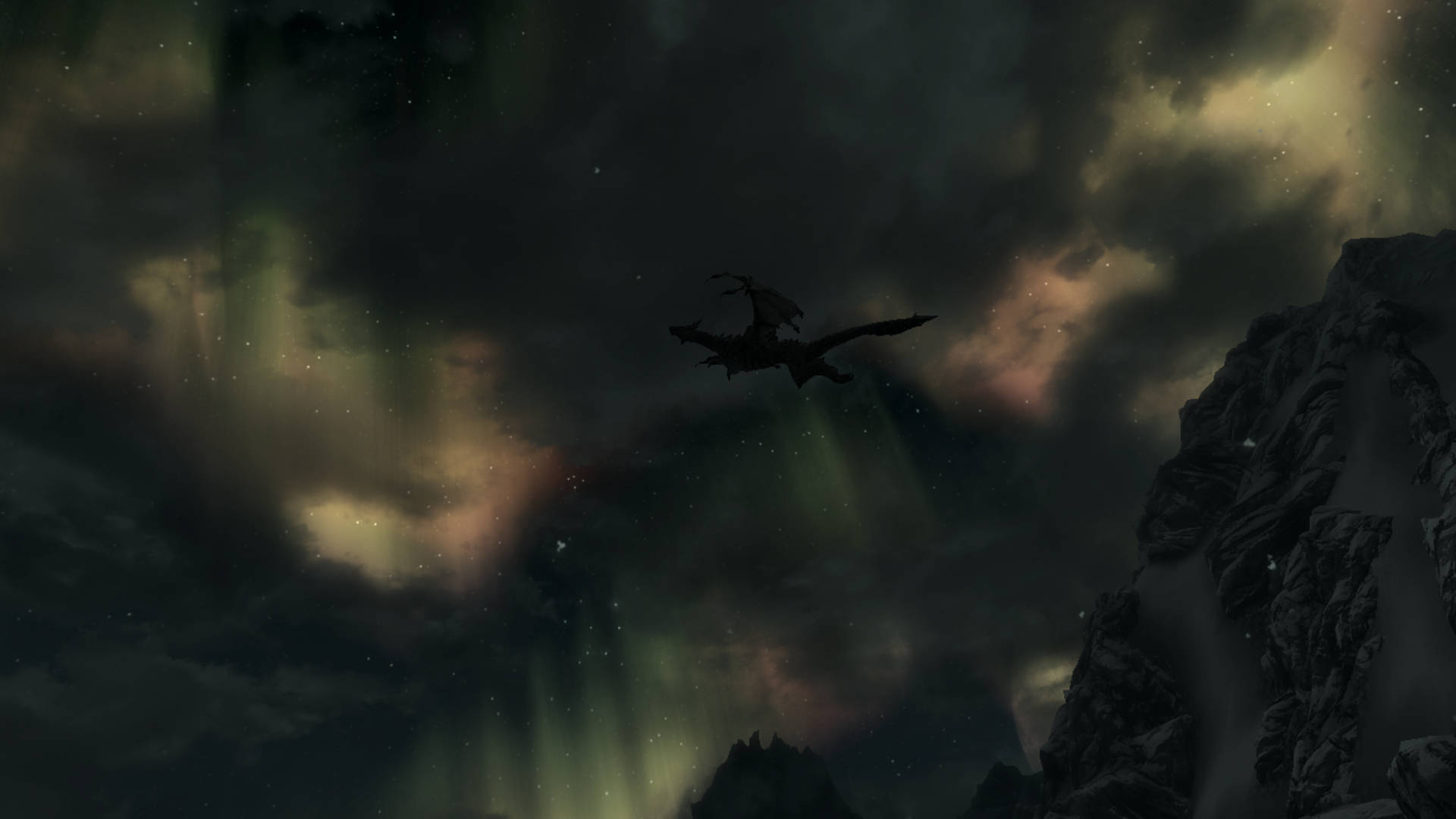 Skyrim 4k Dark Clouds Game Location Background
