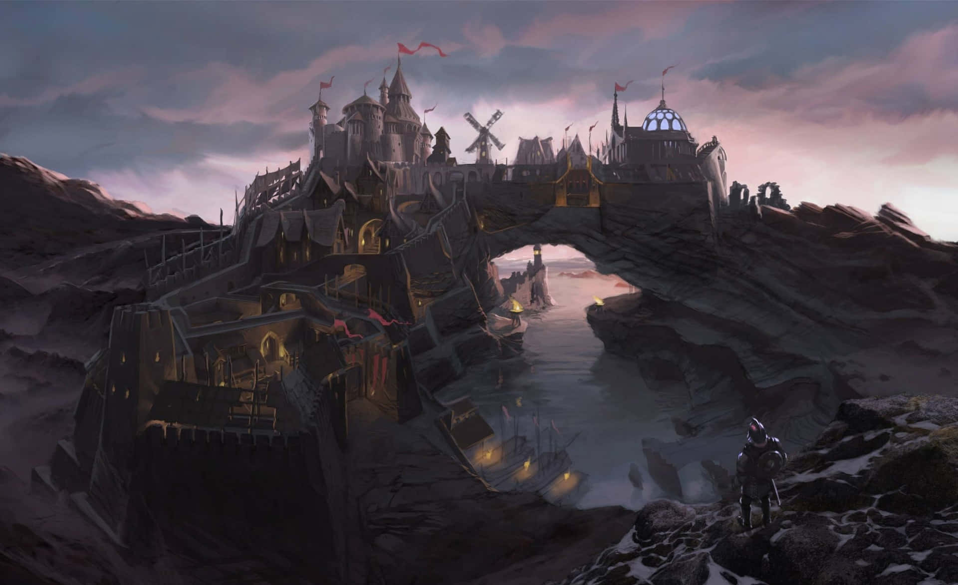 Skyrim Dragon Bridge Desktop