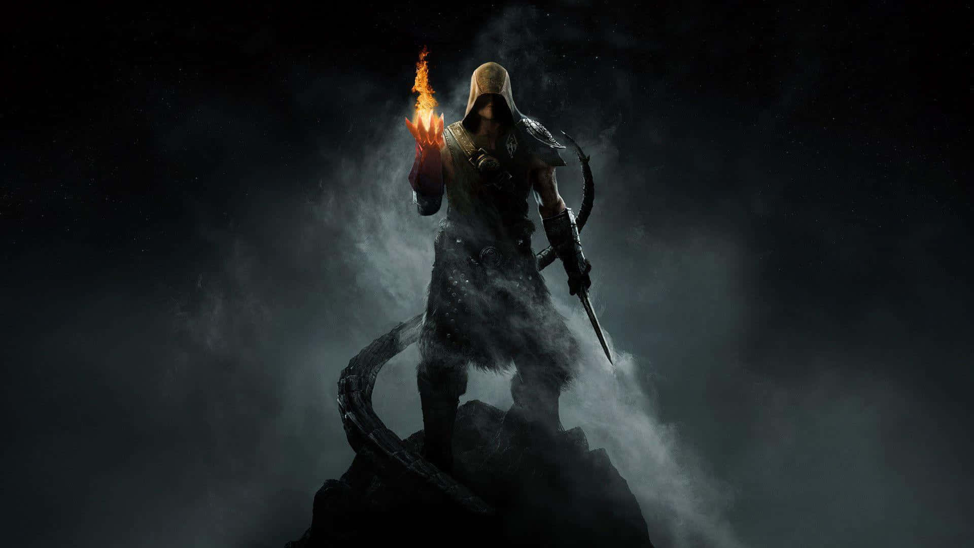 Skyrim Dragon Guard Desktop Background