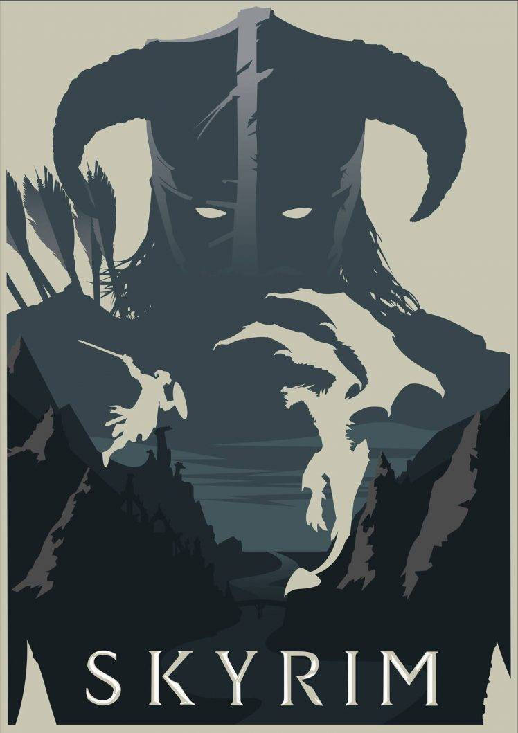 Skyrim Iphone Graphic Art Background