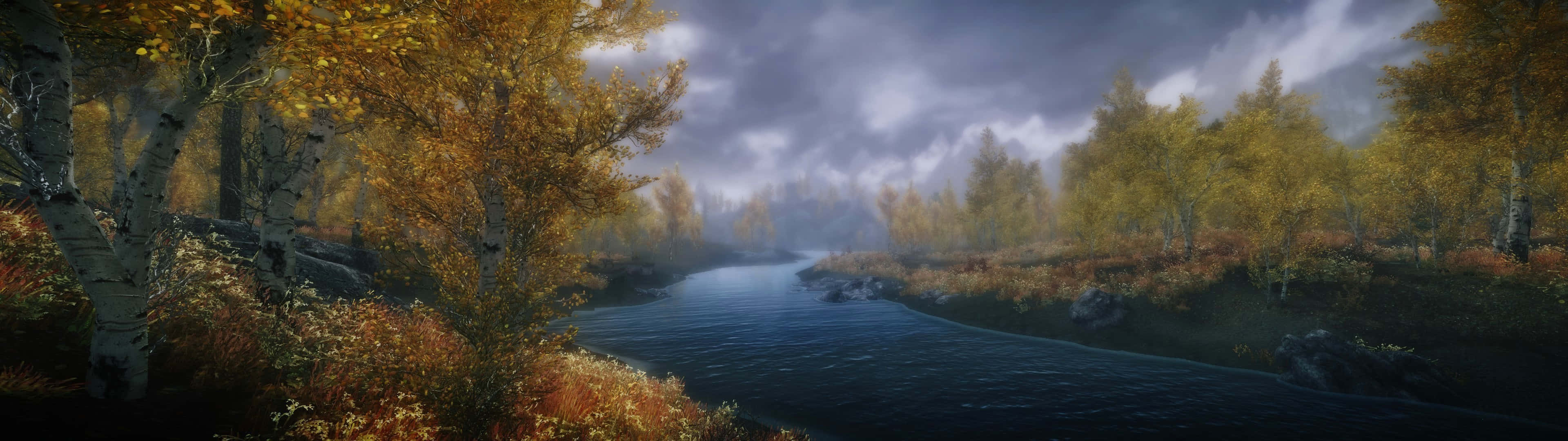 Skyrim Landscape Long River