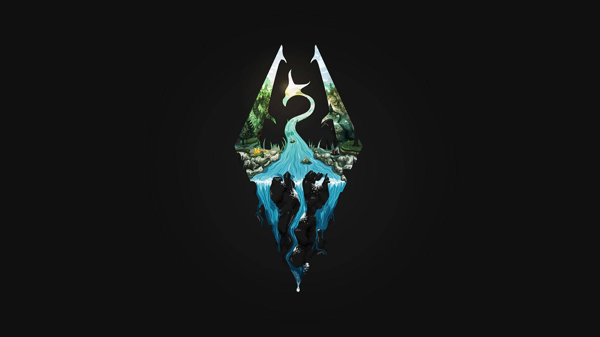 Skyrim Logo The Elder Scrolls Background