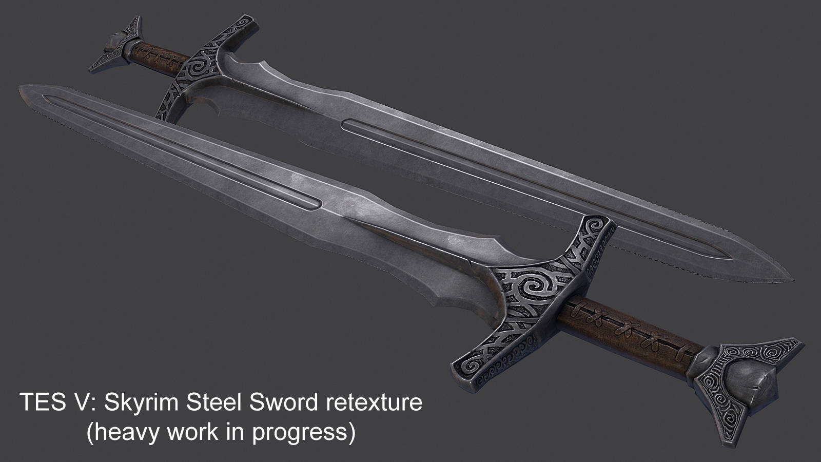 Skyrim Steel Sword Graphics Background