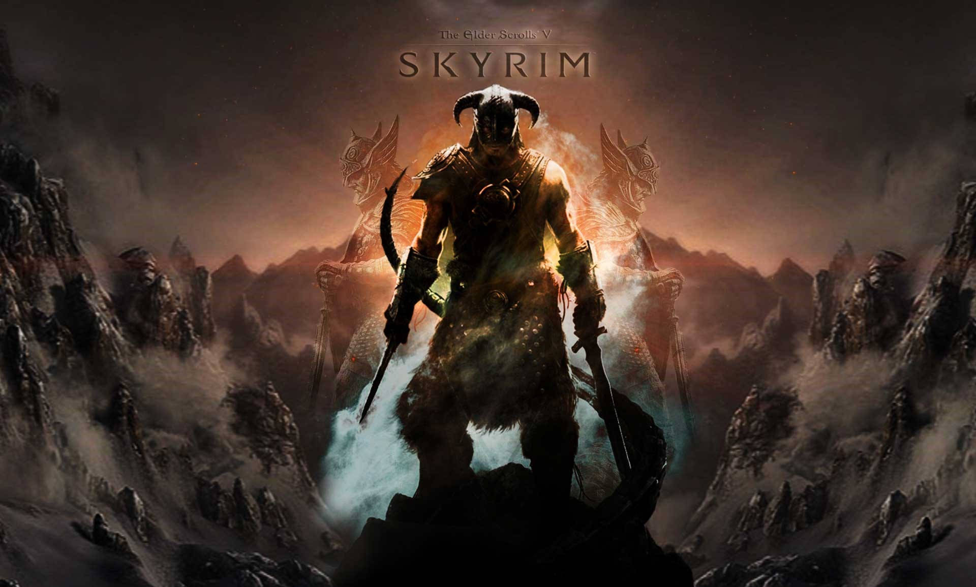 Skyrim: The Elder Scrolls V Dragonborn Warrior Background