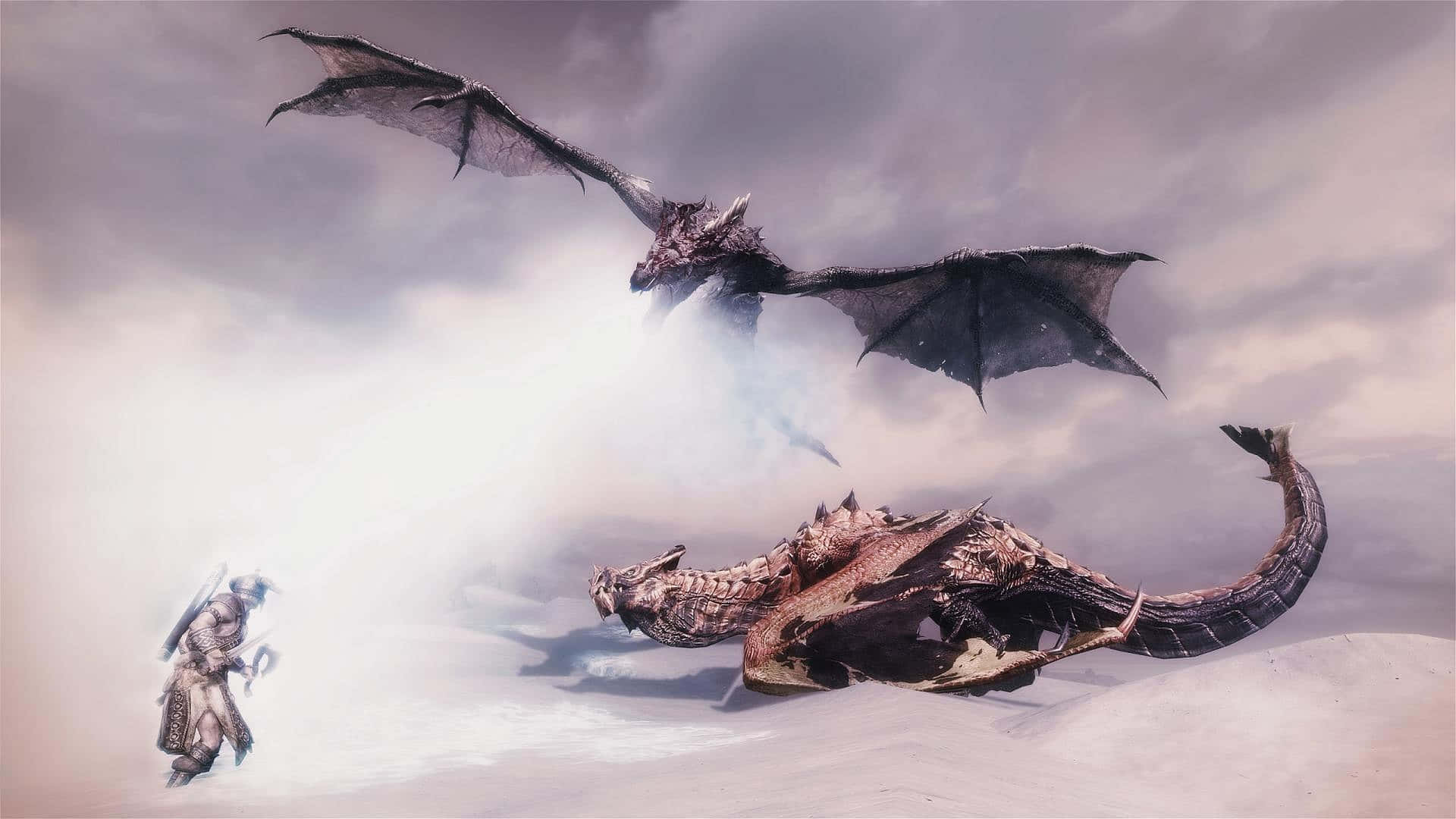 Skyrim, The Land Of Adventure And Danger Background