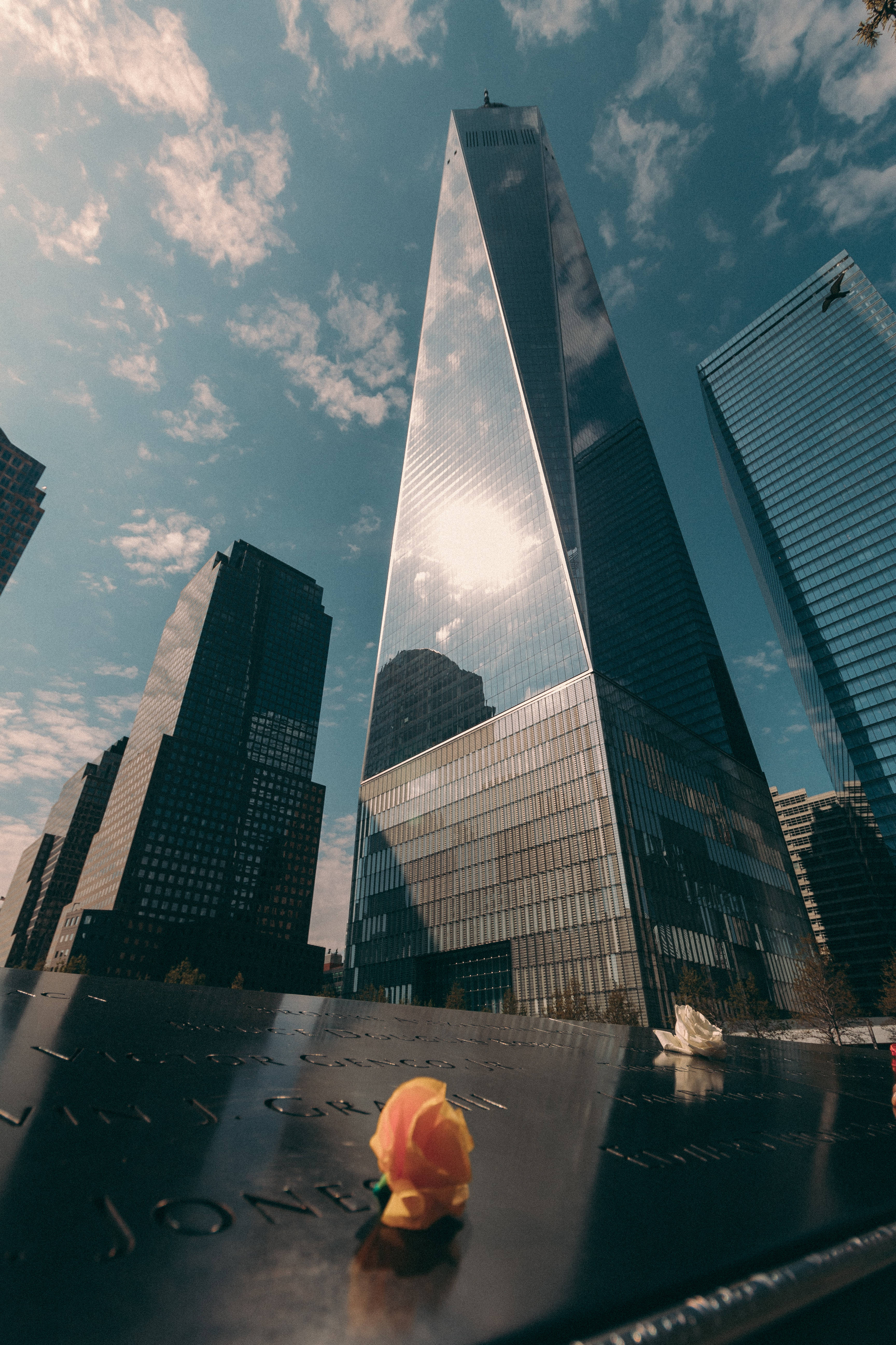 Skyscrapers Around 911 Memorial Background