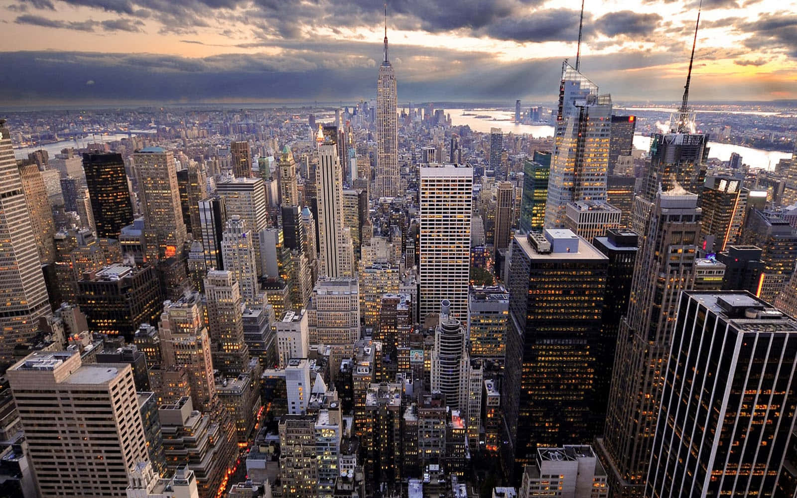 Skyscrapers Of New York City Desktop Background