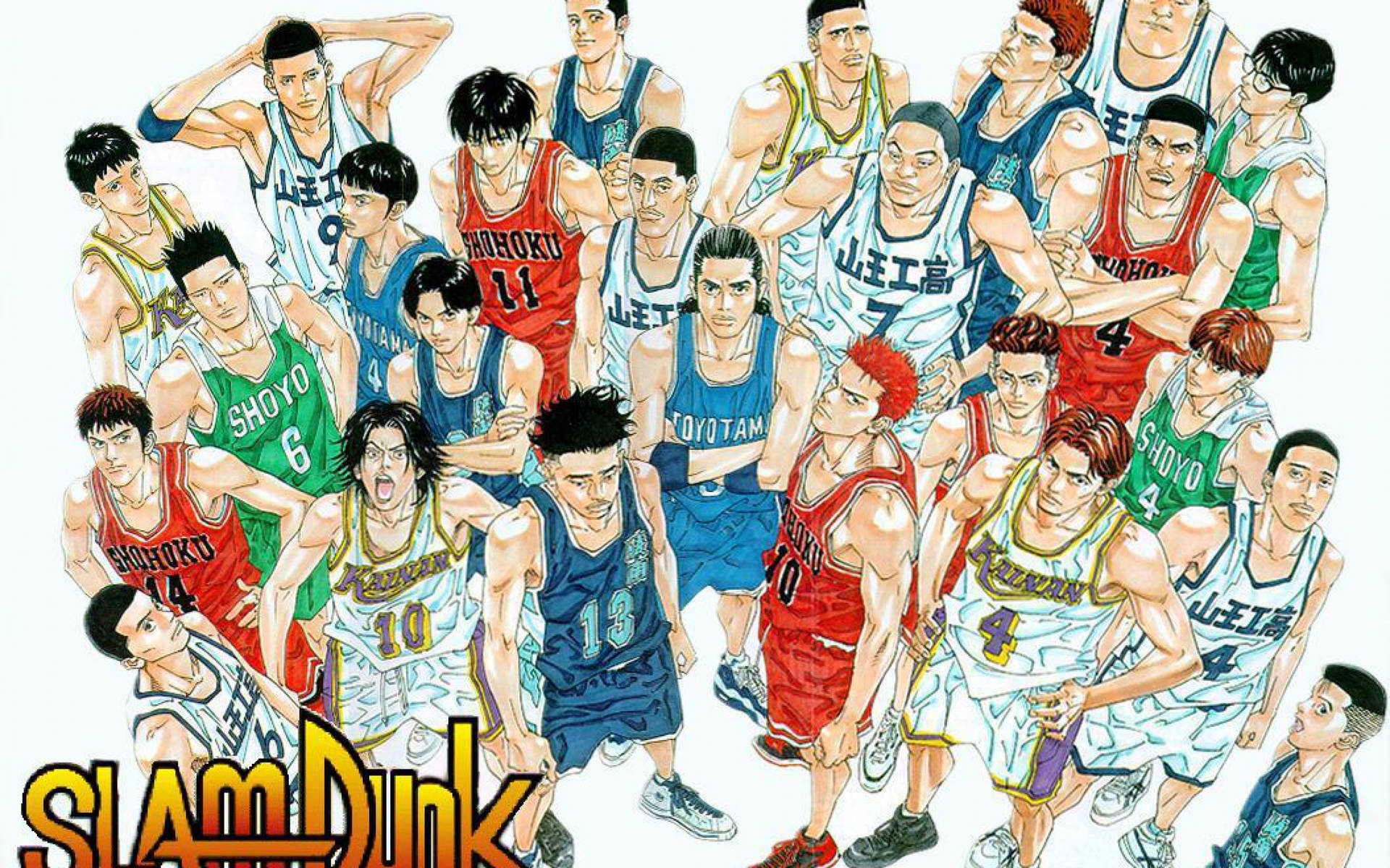 Slam Dunk Basketball Teams Background