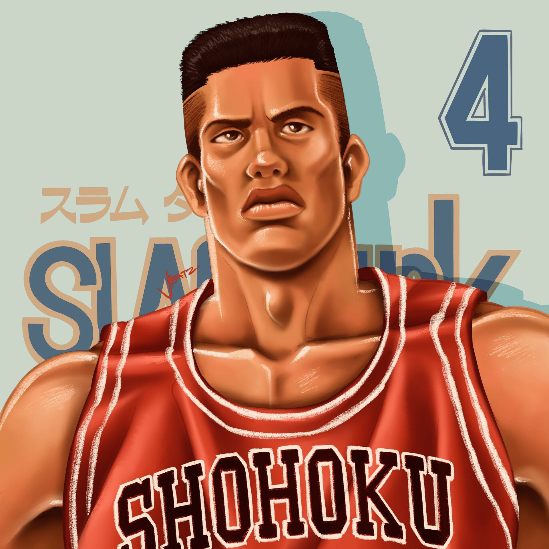 Slam Dunk Captain Akagi Background