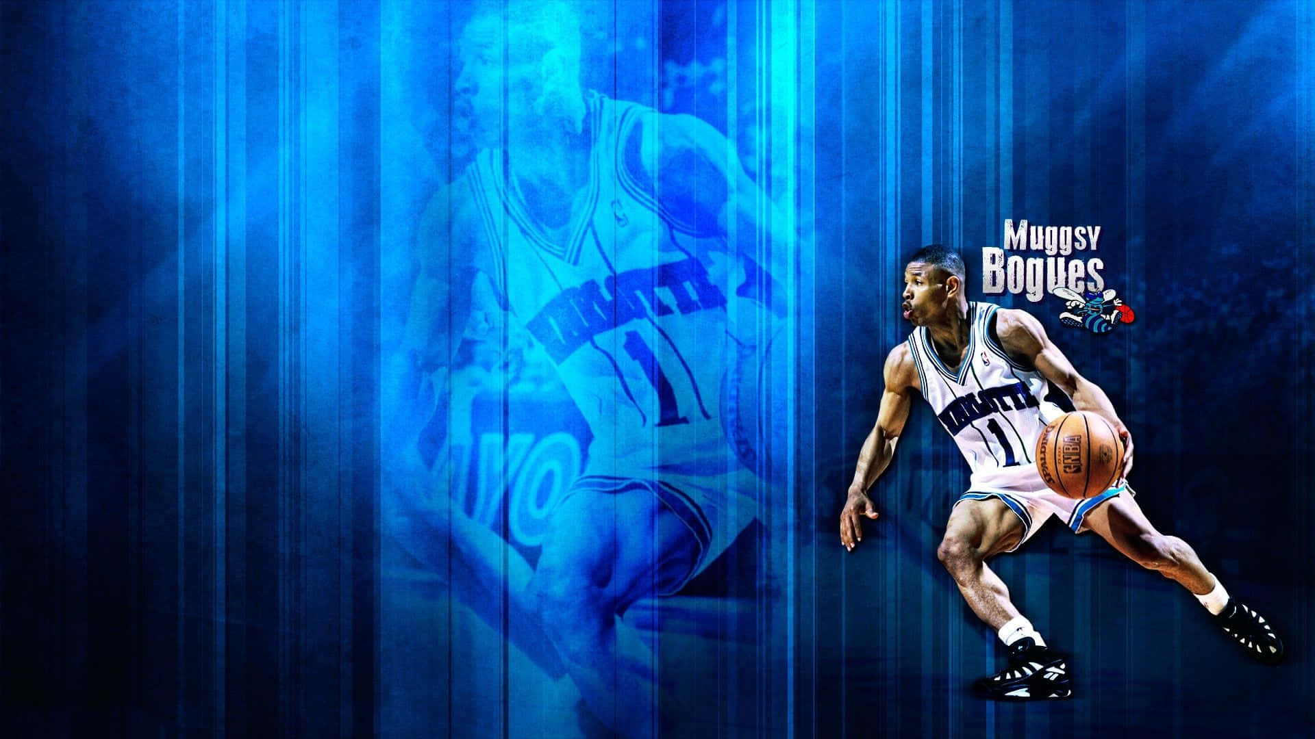 Slam Dunk With A Blue Basketball