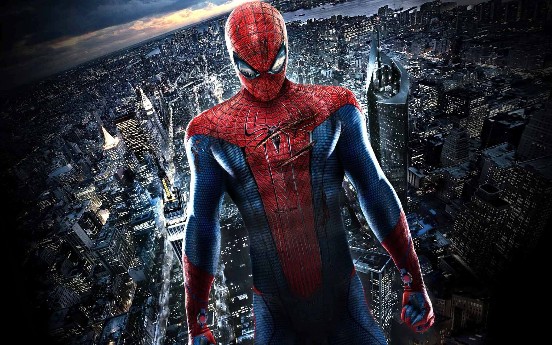 Slashed Spider Suit Spider Man Computer Background