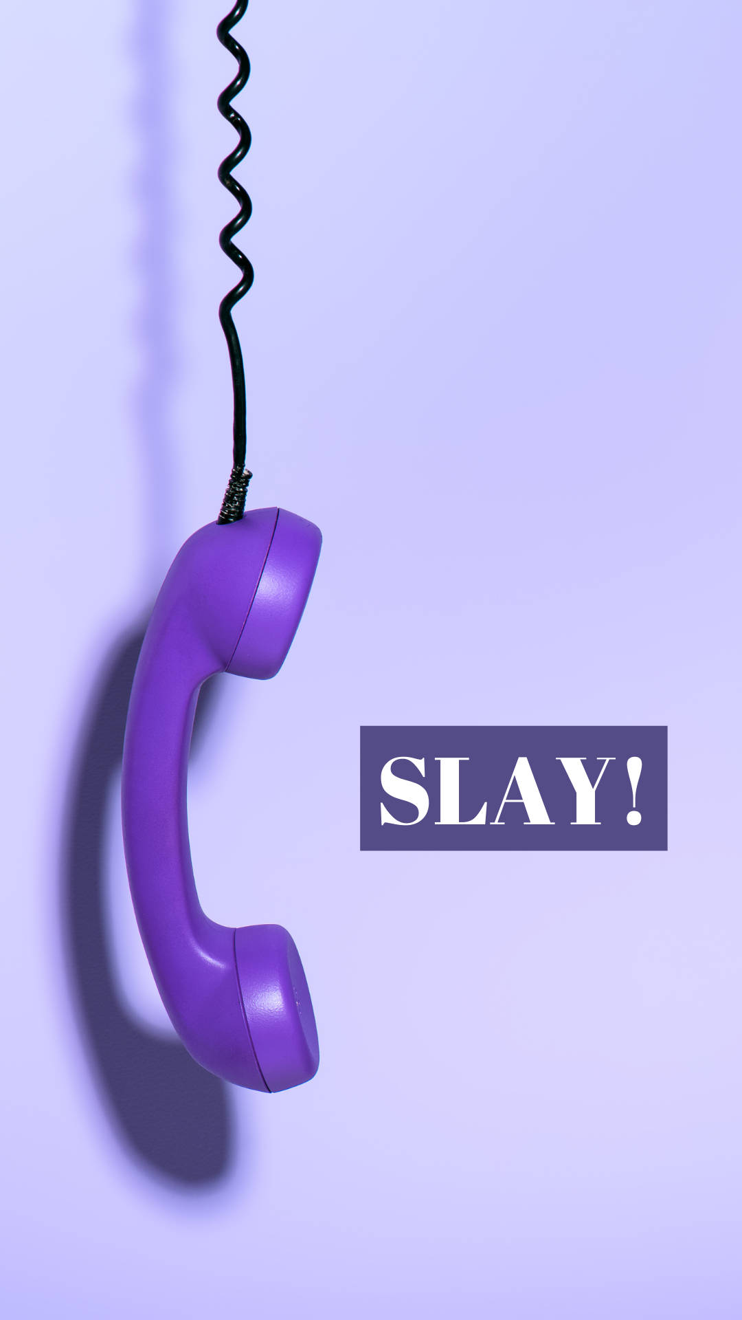 Slay Purple Baddie Hanging Telephone