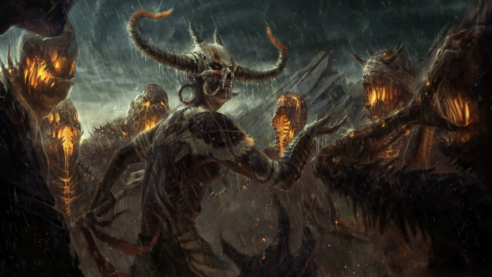 Slay The Evil Lords Of Hell In Diablo 4k Background