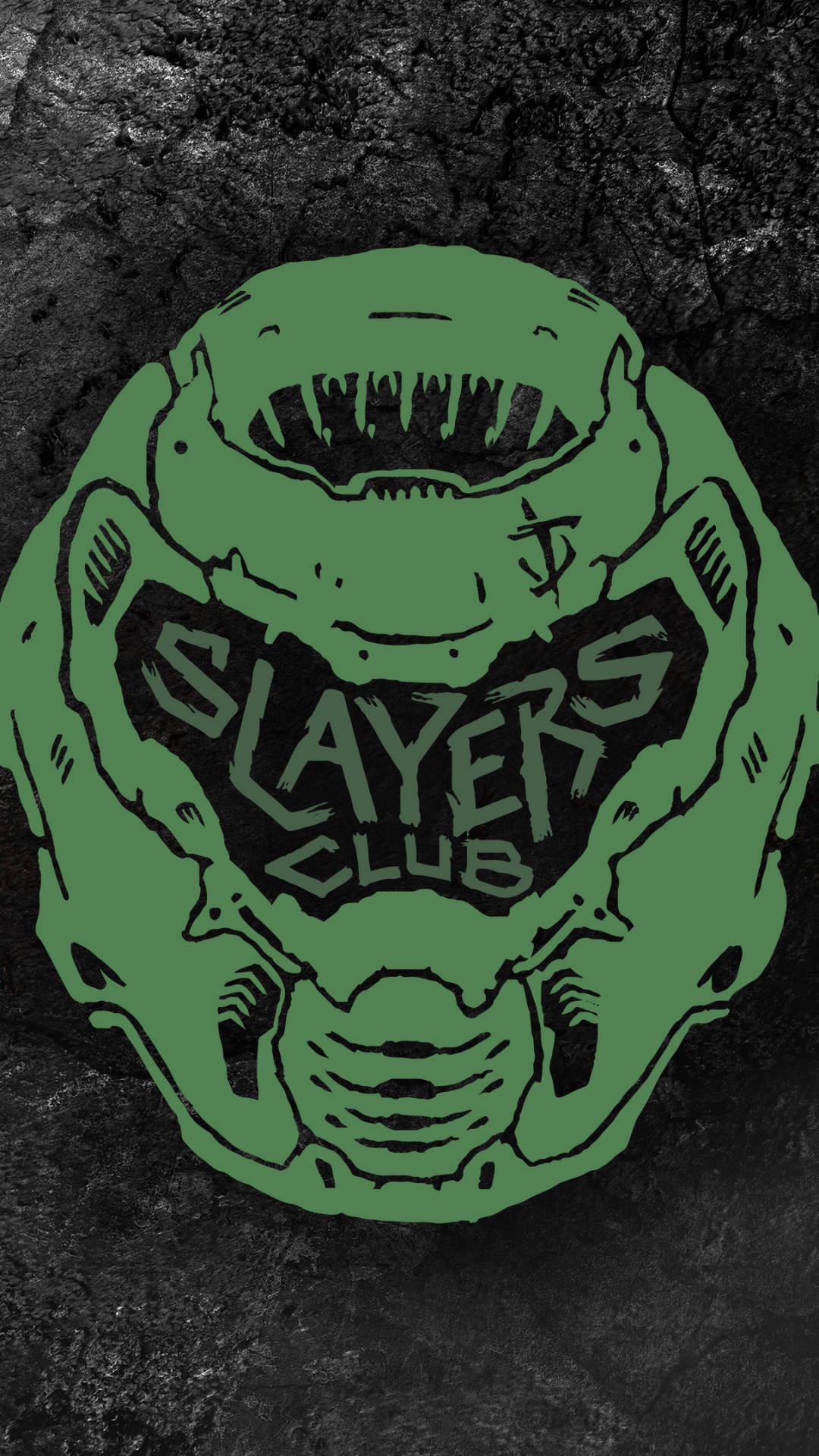 Slayers Club Logo On A Dark Background