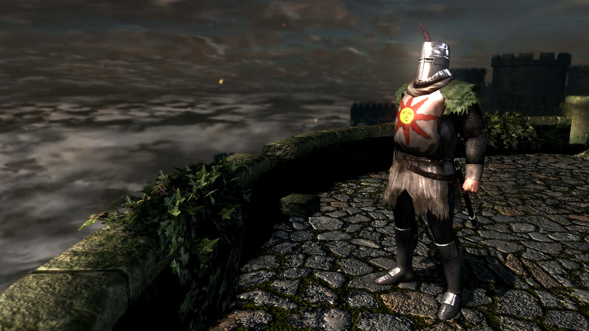 Slaying Dark Souls With Solaire Background