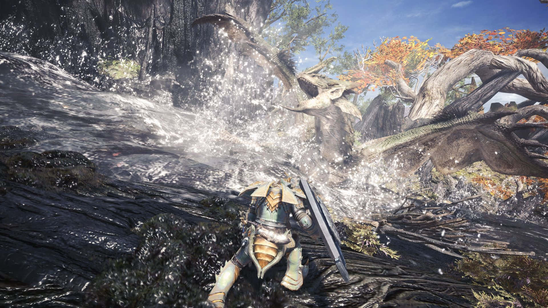 Slaying Monsters Is No Match For The Monster Hunter Desktop! Background