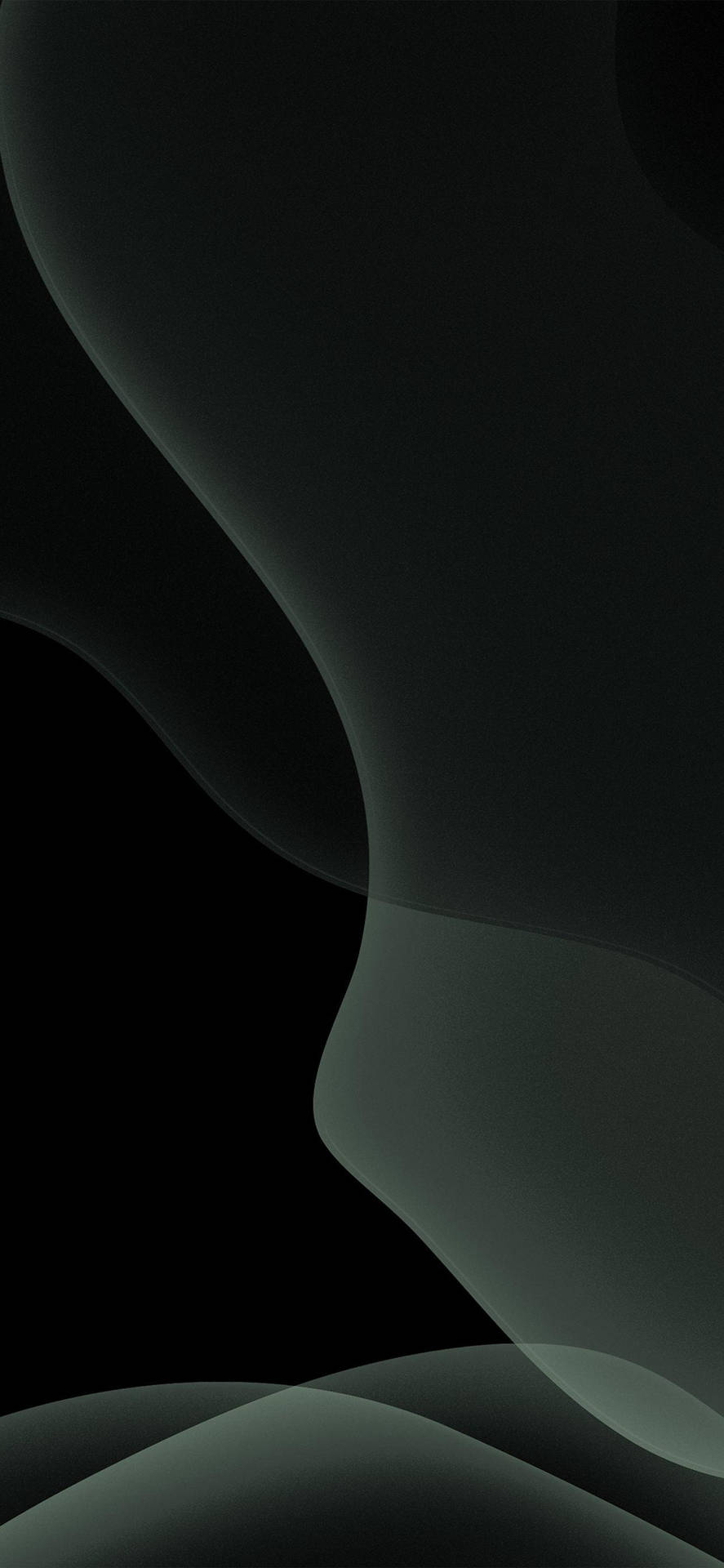 Sleek Abstract Waves Dark Mode Background