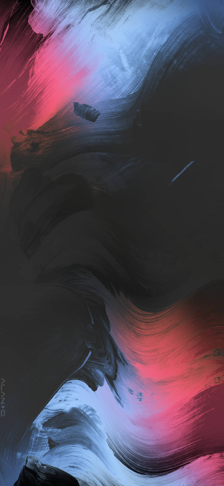 Sleek And Modern Oneplus 9 Pro Showcased In Light And Dark Abstract Background Background