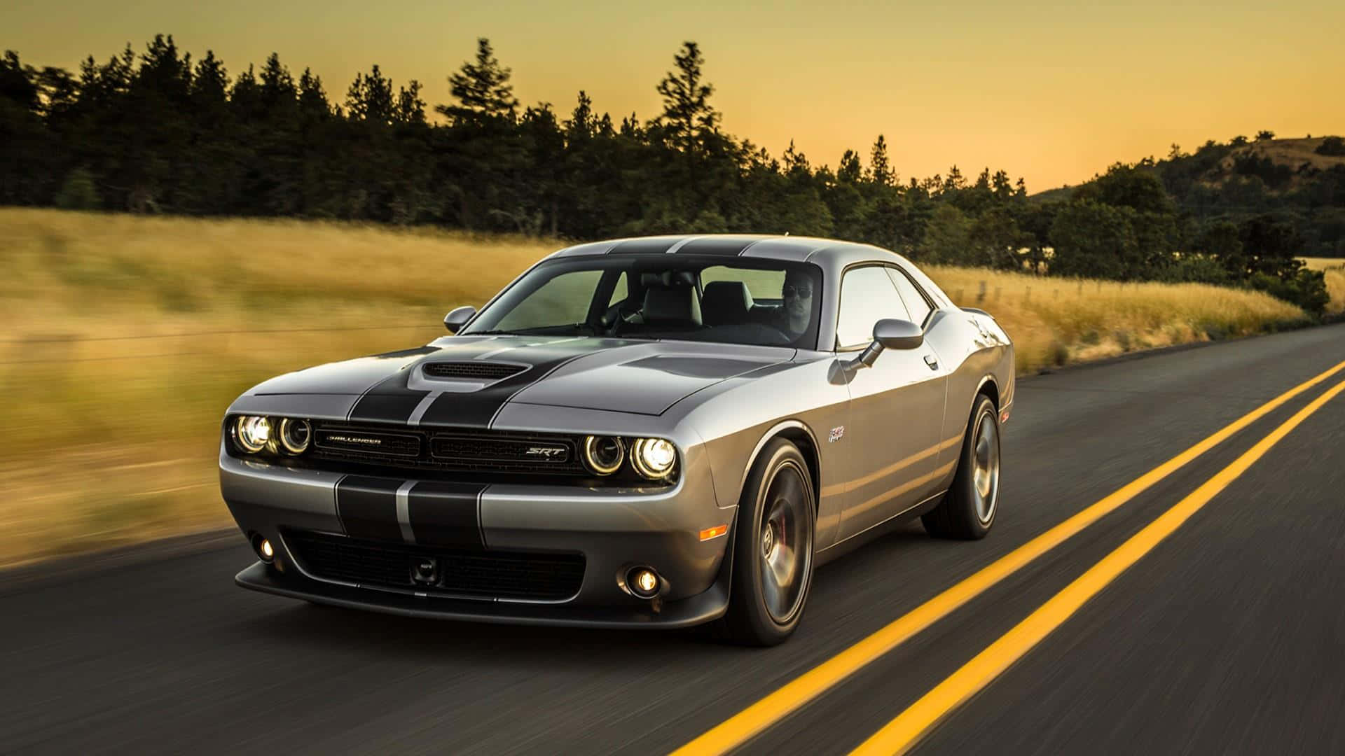 Sleek And Powerful Dodge Charger On The Road