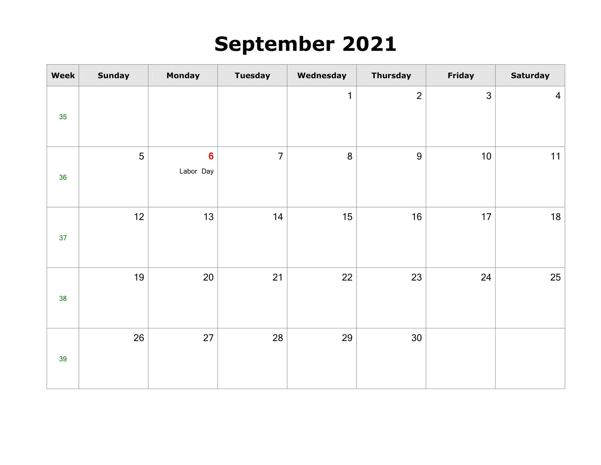 Sleek And Simple - September 2021 Calendar Background