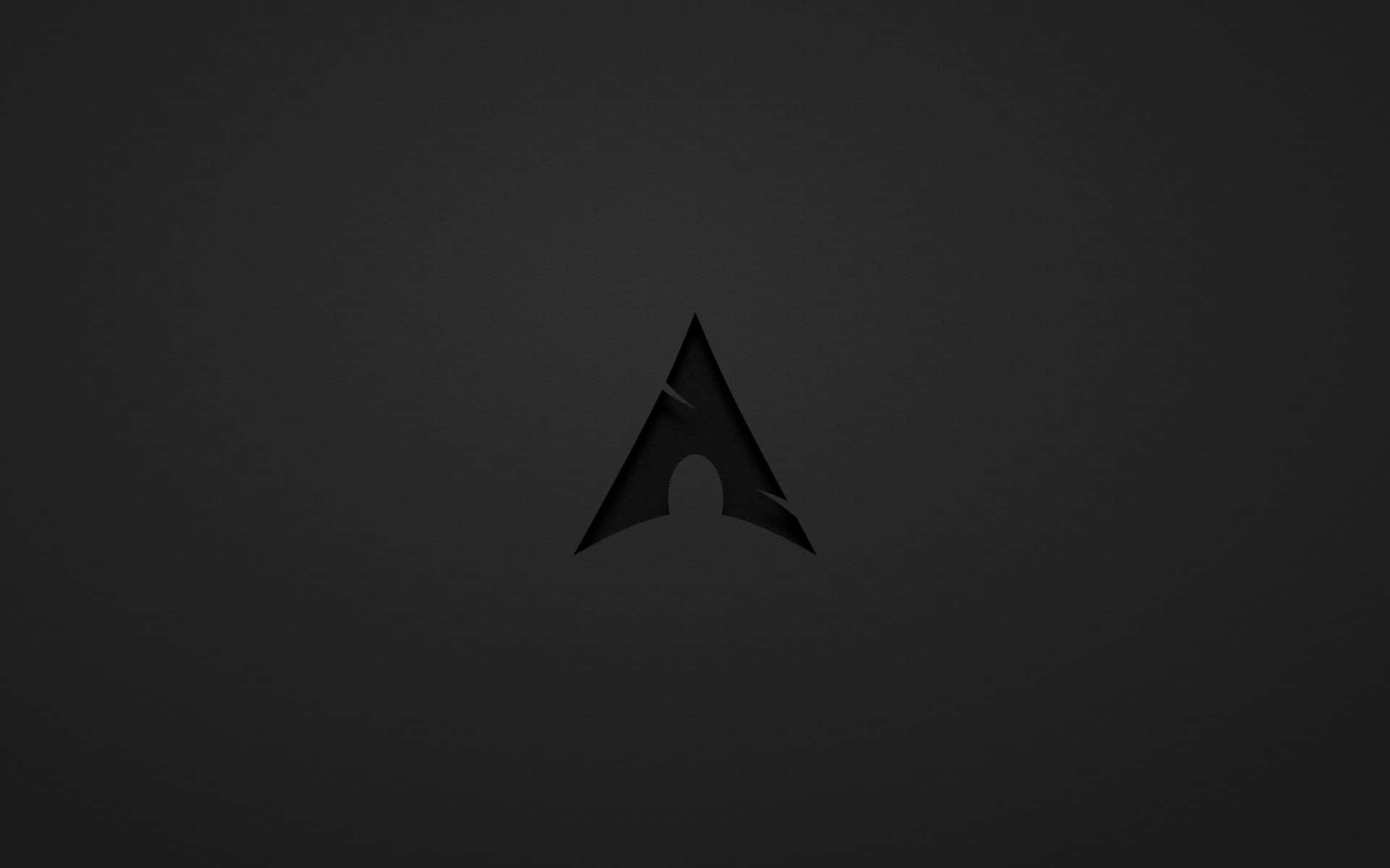 Sleek Arch Linux Desktop With Logo Background