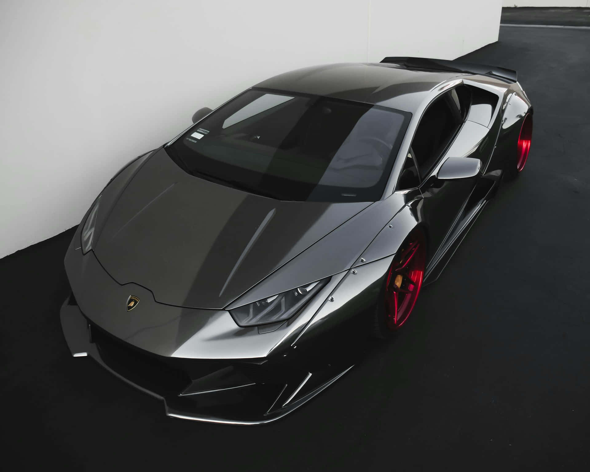 Sleek Black Sports Car Background