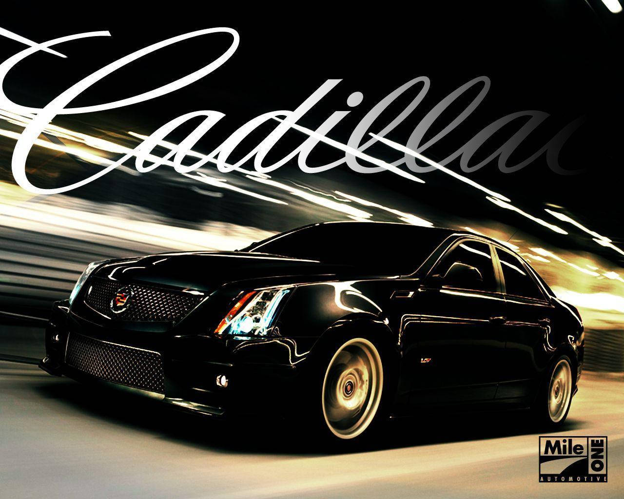 Sleek Cadillac Cts Coupe Background