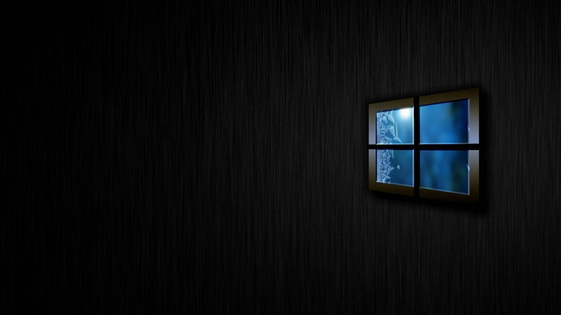 Sleek Dark Windows With Frost Background