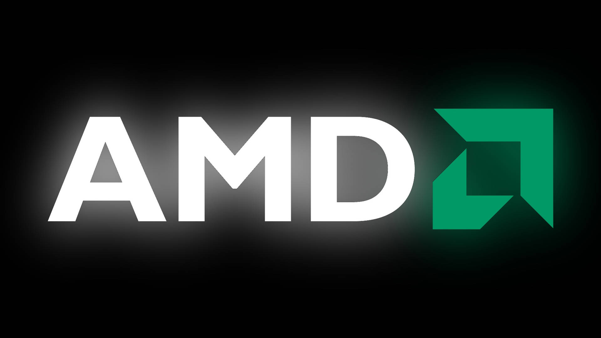 Sleek Glowing Amd Logo Background