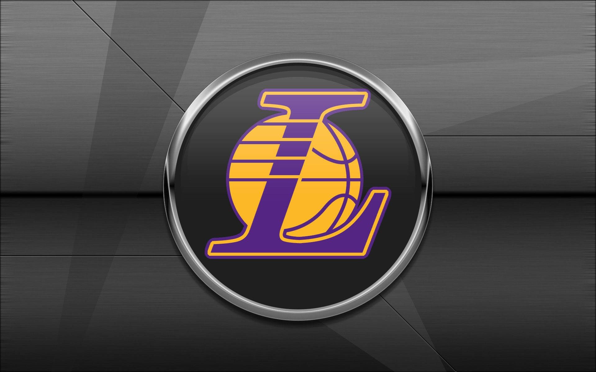 Sleek Gray Logo Lakers Hd Background