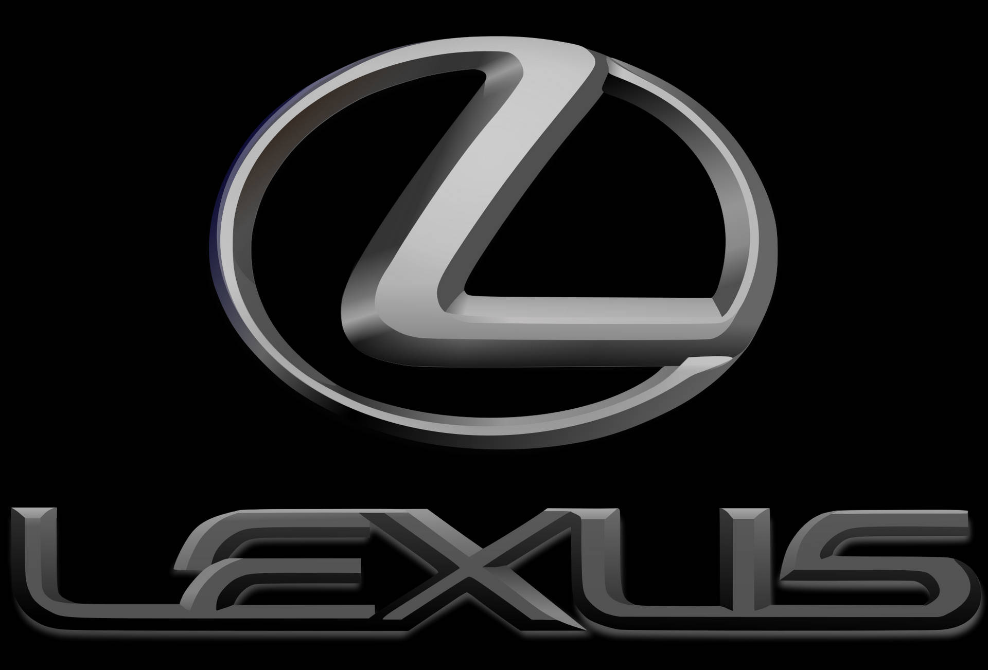 Sleek Grey Lexus Logo Background