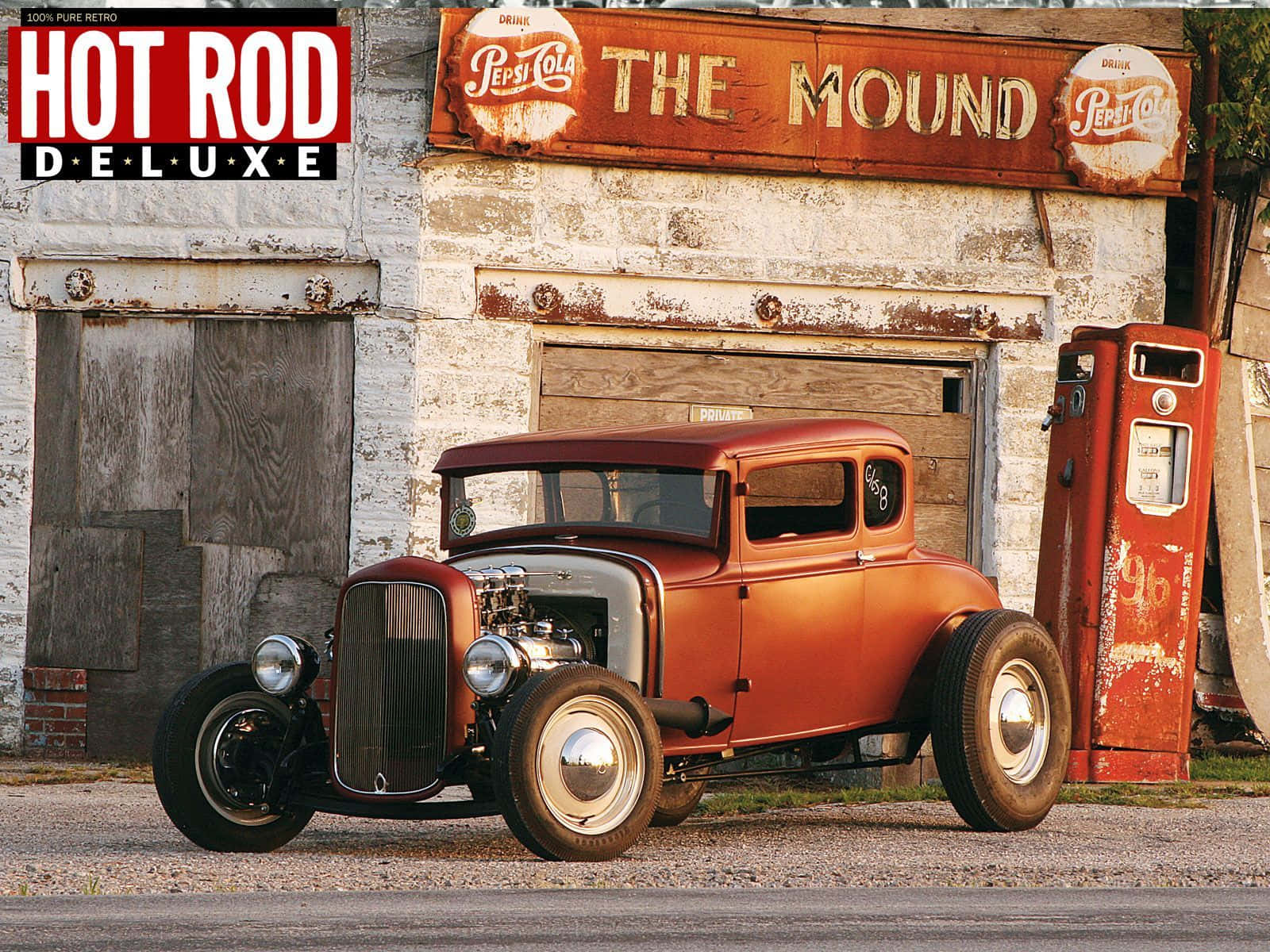 Sleek Hot Rod Unleashed Background