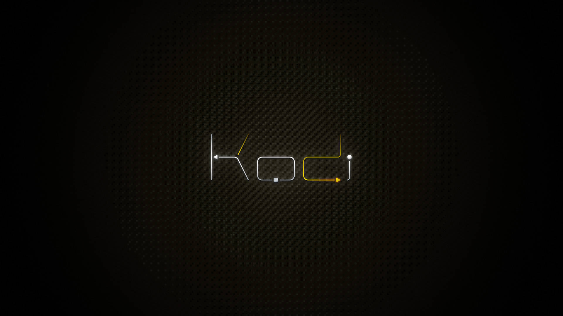 Sleek Kodi Logo With Black Background Background