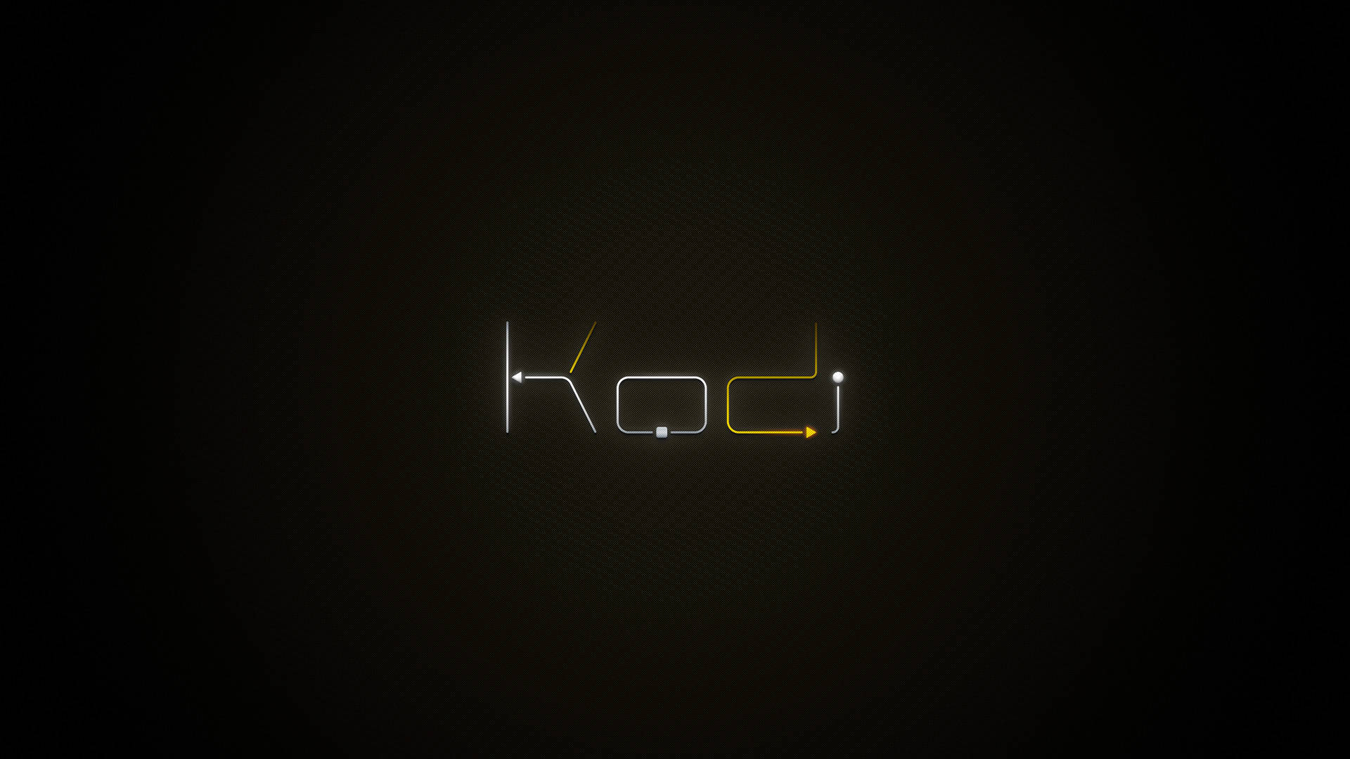 Sleek Kodi Logo With Black Background