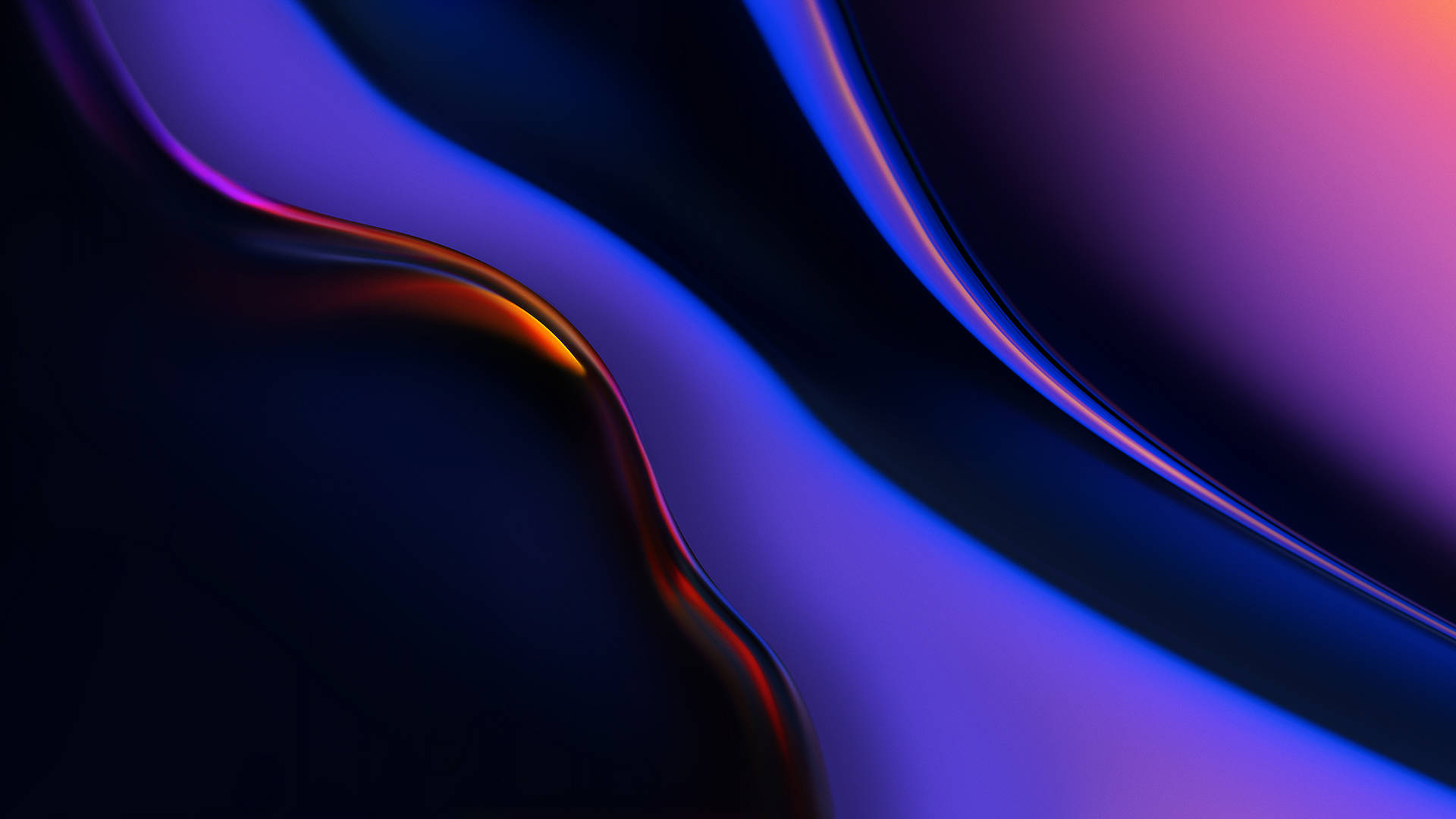 Sleek Oneplus Smartphone On A Blue Violet Background