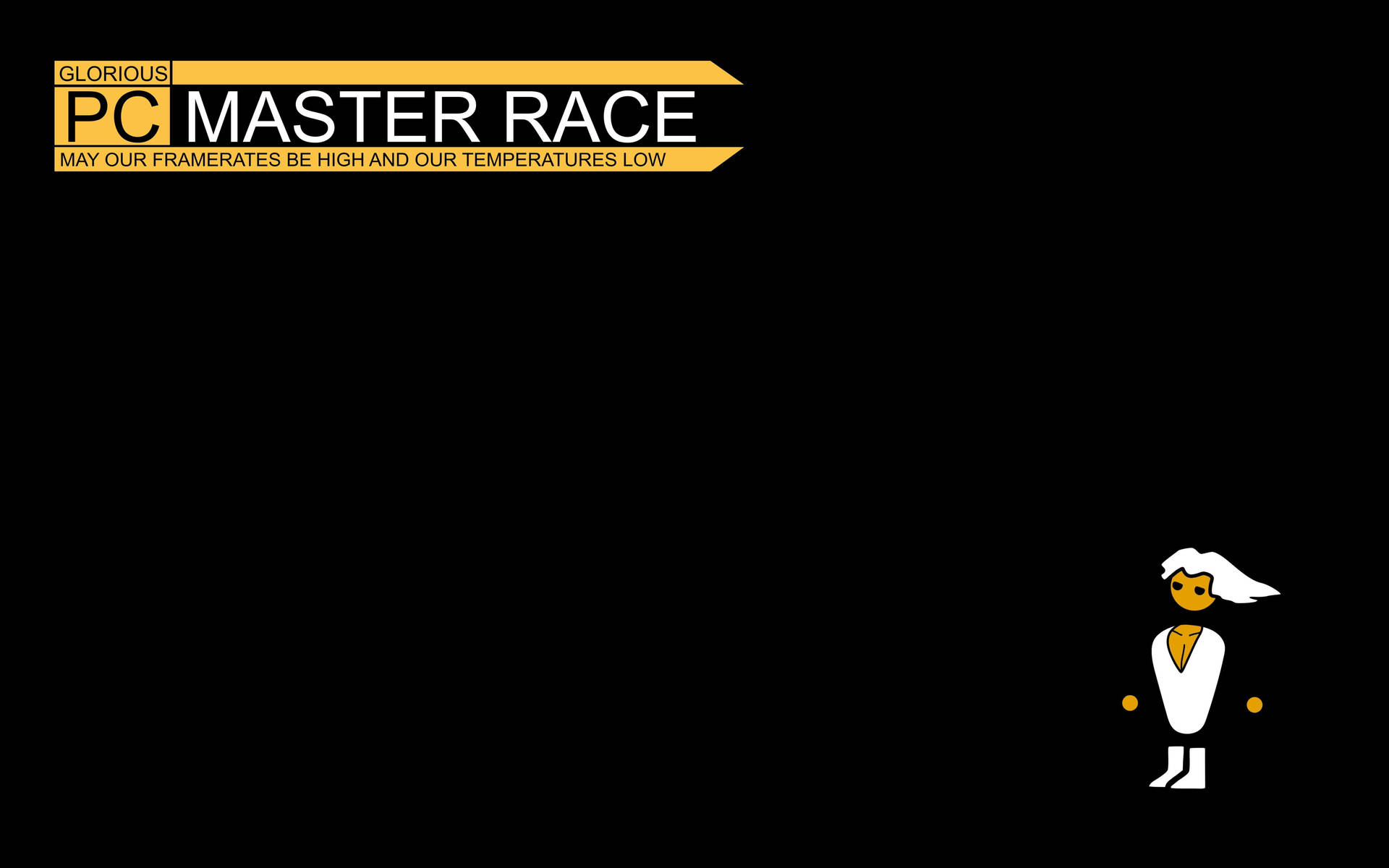 Sleek Pc Master Race Logo In High Definition Background