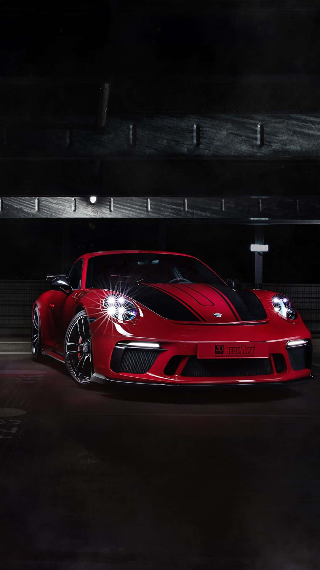 Sleek Porsche On An Open Road Background