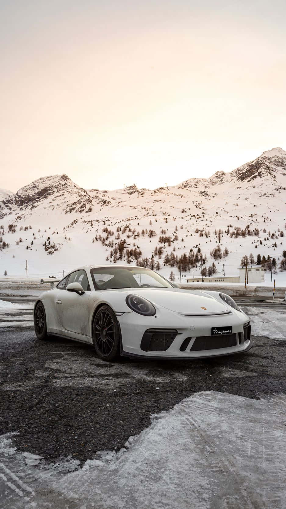 Sleek Porsche Sports Car On Iphone Wallpaper Background