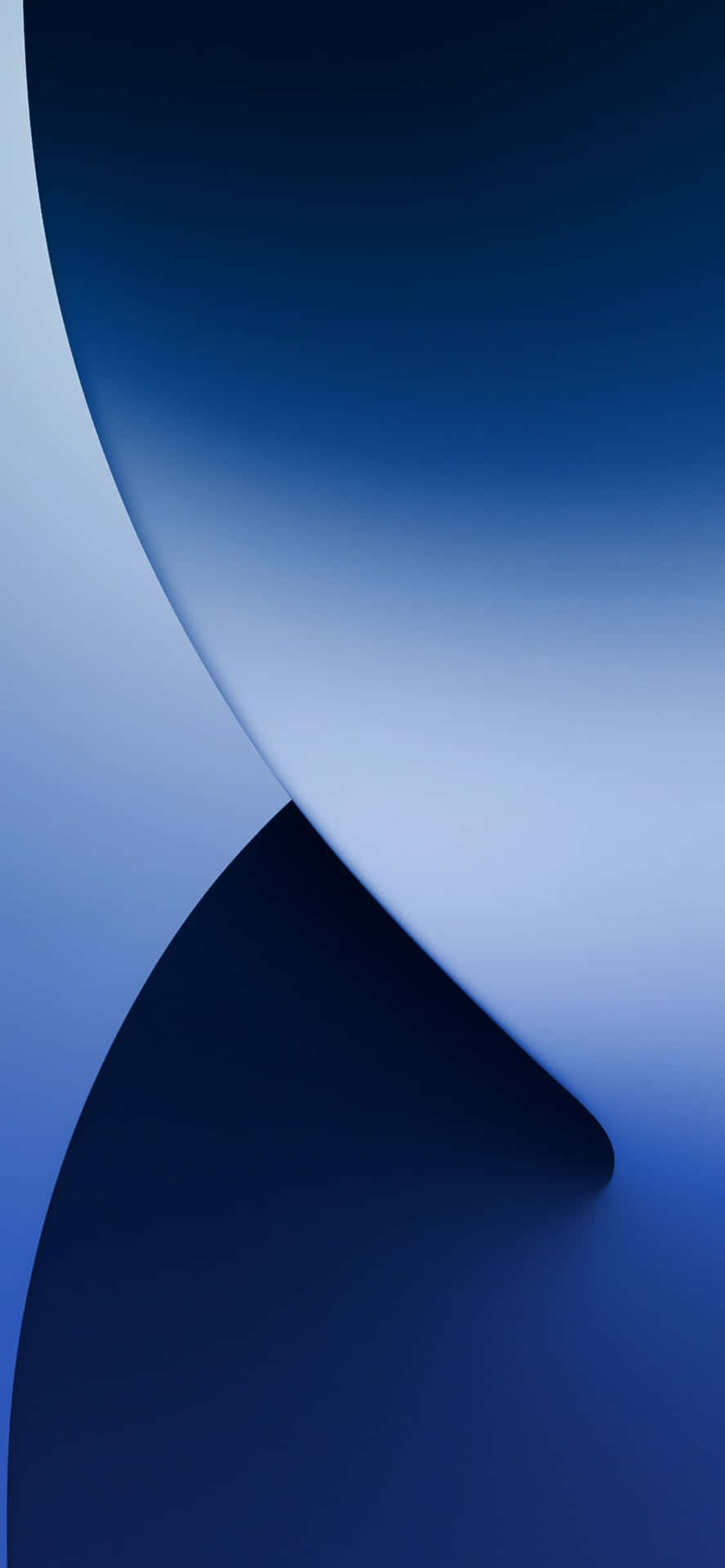 Sleek Solid Blue Iphone Background