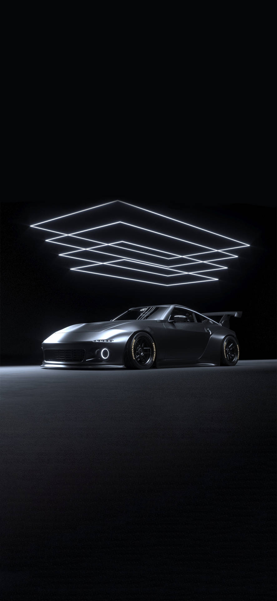 Sleek & Stylish Nissan 400z In Minimalist Black