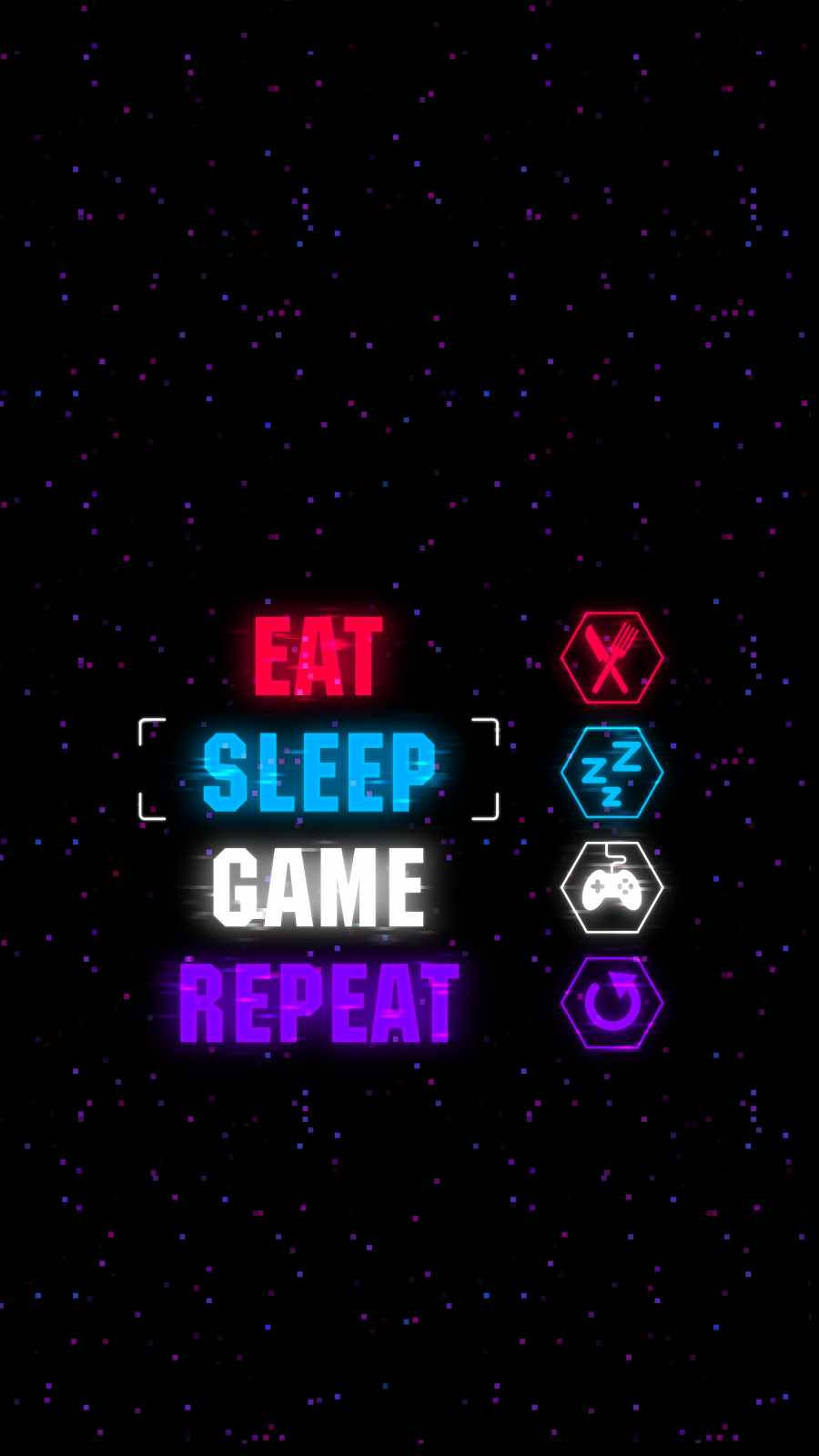Sleep Game Icons Background