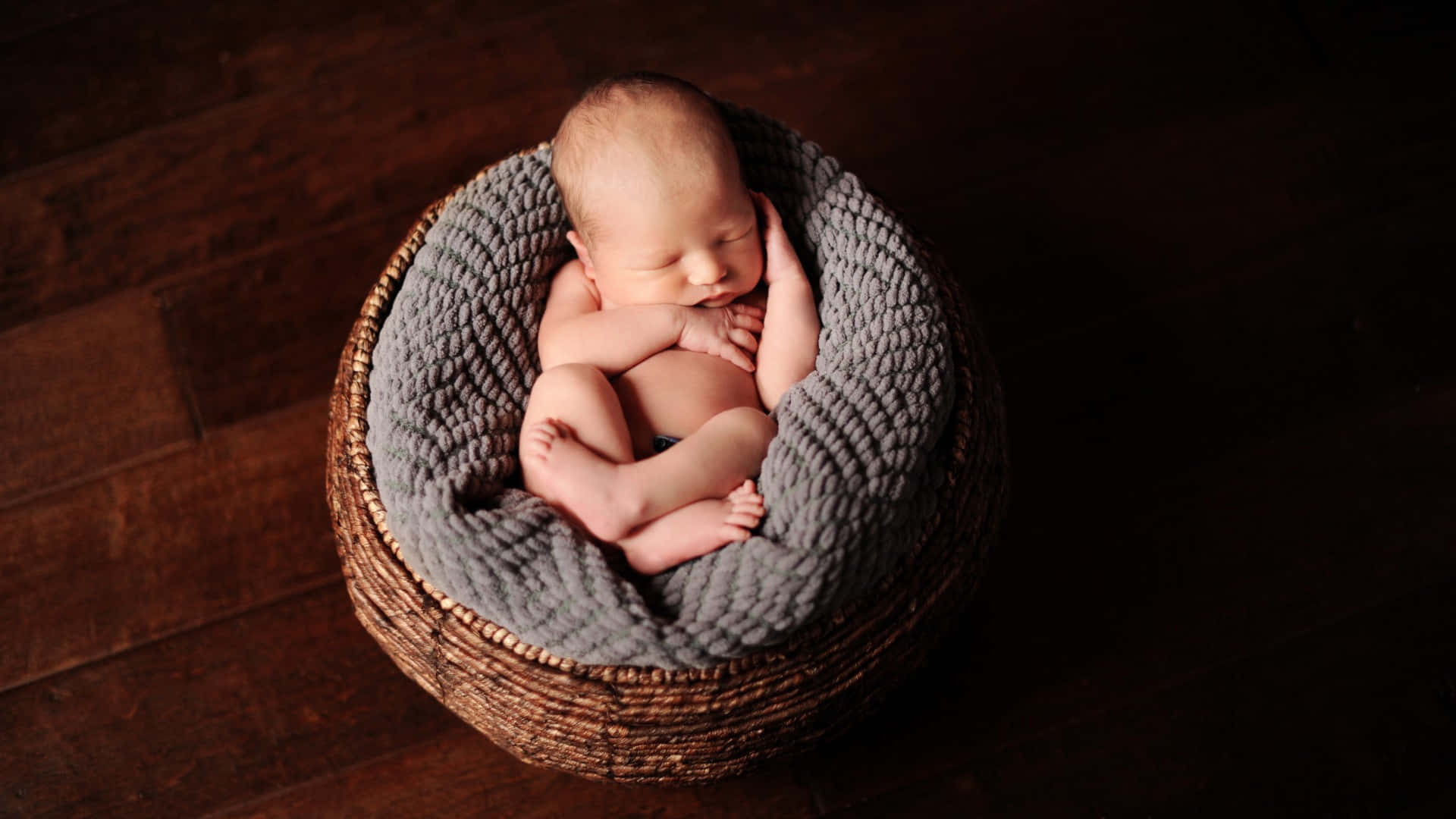 Sleeping Baby During A Photo Shoot
