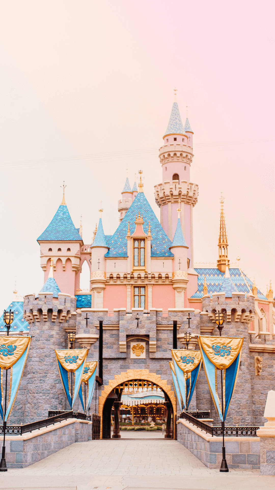 Sleeping Beauty Castle Cute Disney Background