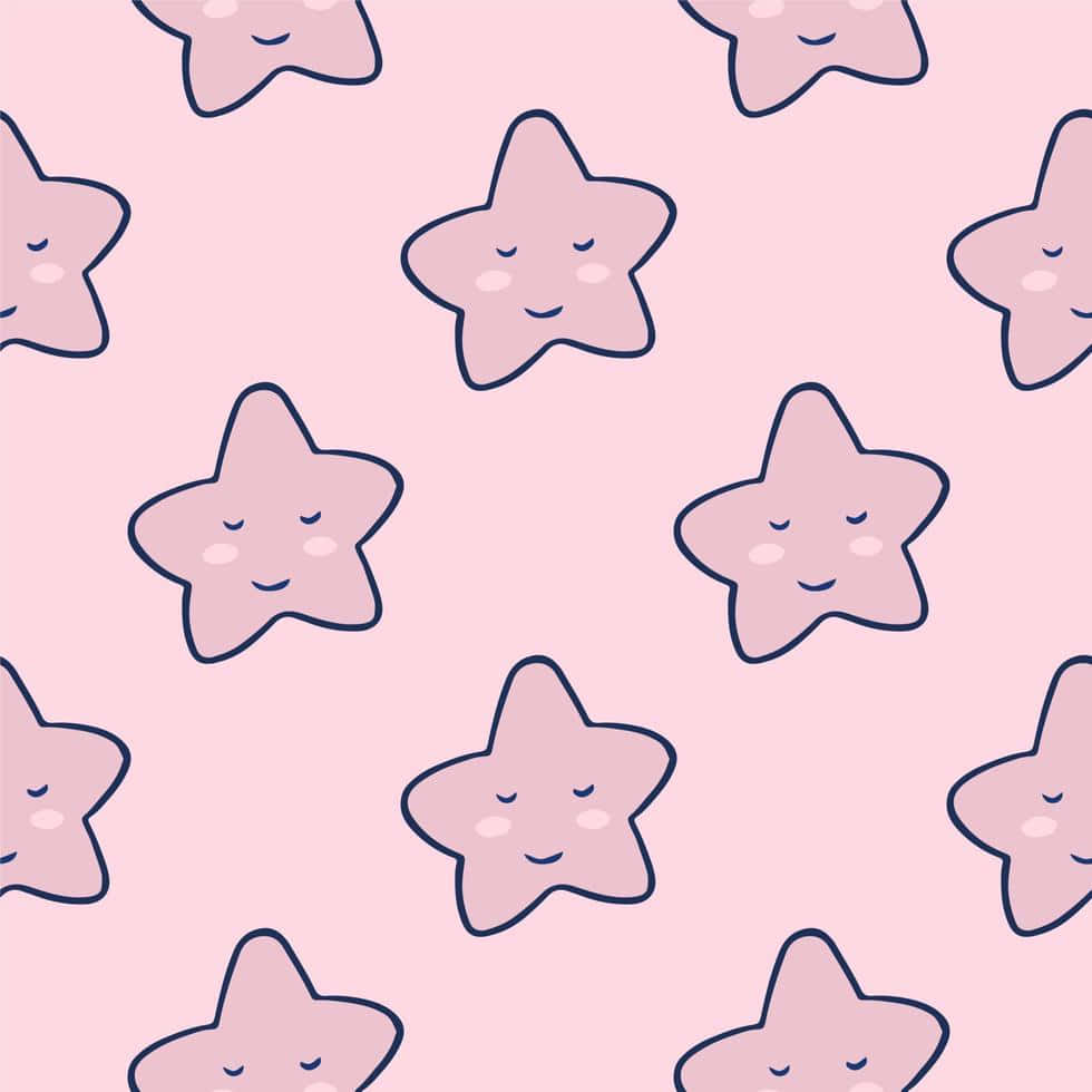 Sleeping Cute Stars Graphic Art