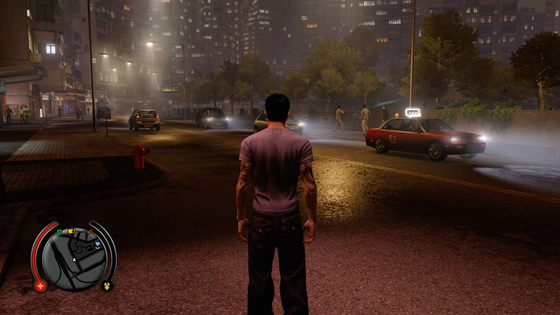 Sleeping Dogs Game Night Time Background