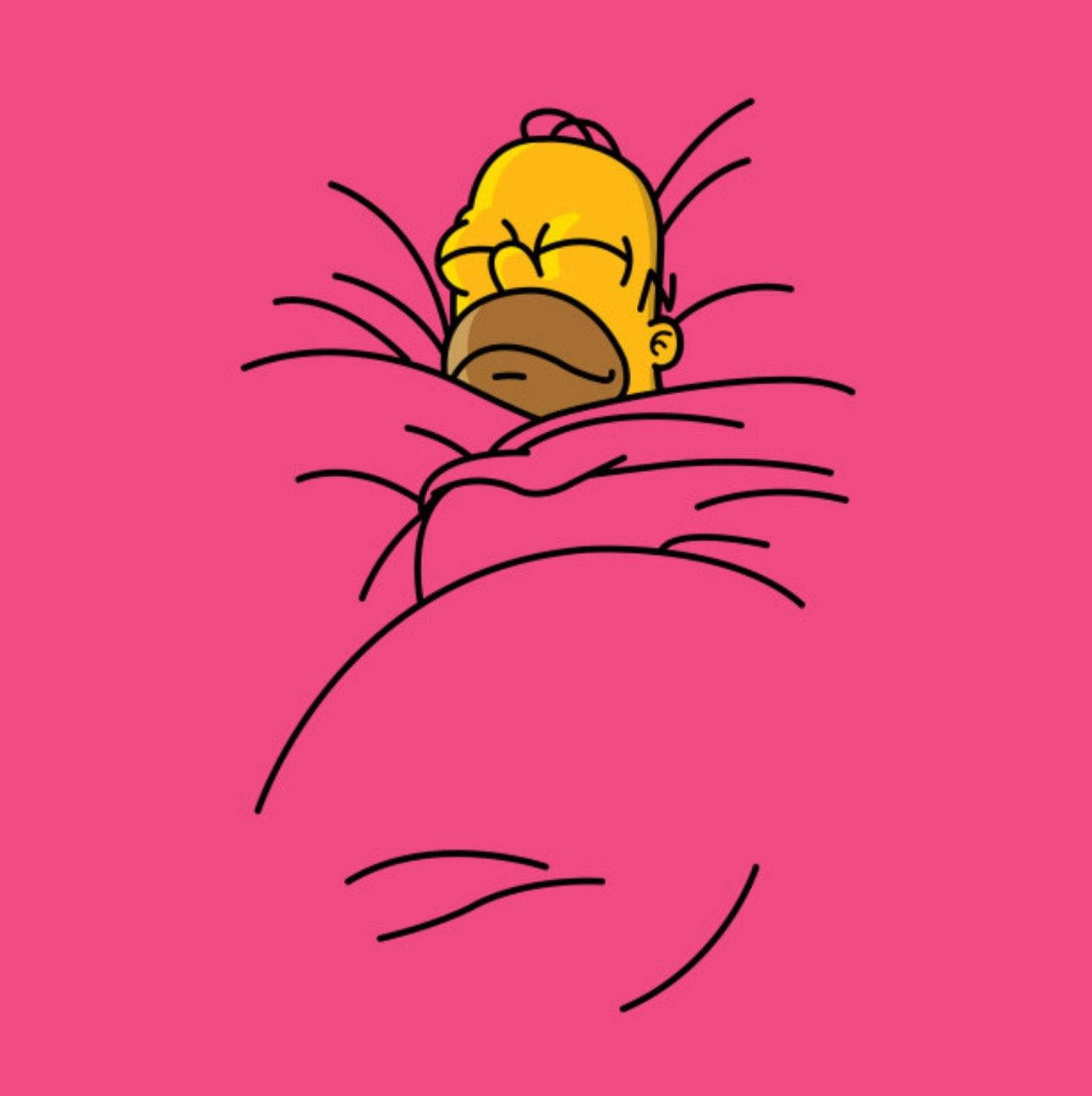 Sleeping Homer Simpson Background