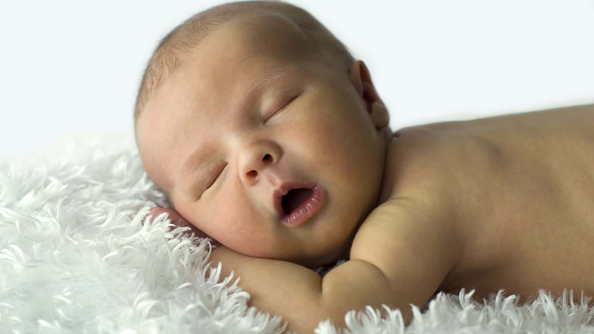Sleeping Newborn Baby Background